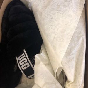 Ugg fluff sandals brand new in box